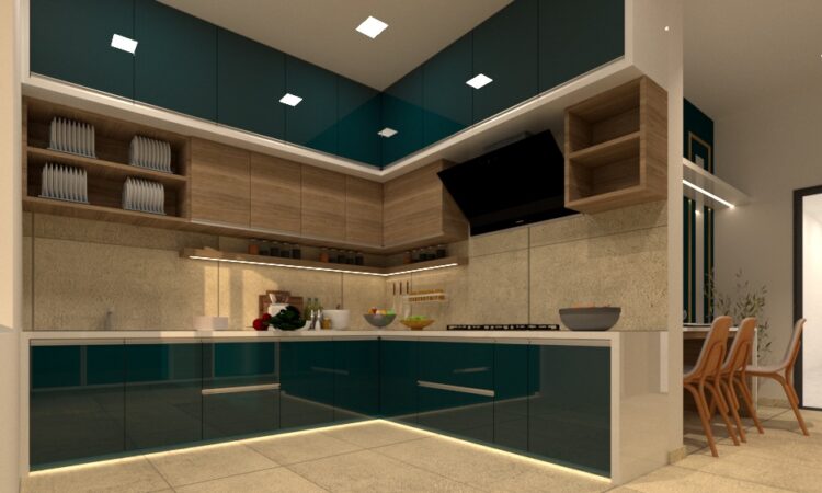 Abstract Living Room Interior